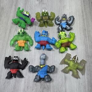 Lot of 9 Heroes of Goo Jit Zu Dinosaur Figures Moose Toys